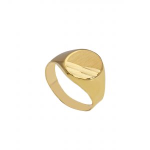 Anello Chevalier in oro giallo 18 kt.